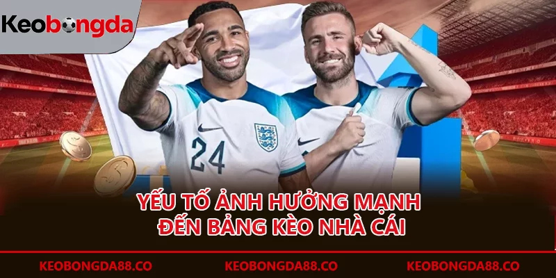 Yếu tố ảnh hưởng mạnh đến bảng kèo nhà cái
